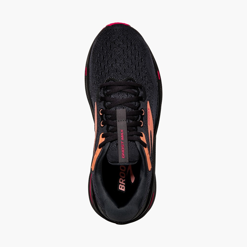 Chaussures Running Route Brooks Ghost Max Noir Femme | ENA-0225519